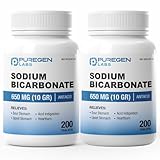Puregen Labs Sodium Bicarbonate Tablets 650mg (10 Grains) | 200 Count | Relief of Acid Indigestion, Heartburn, Sour Stomach & Upset Stomach (2)
