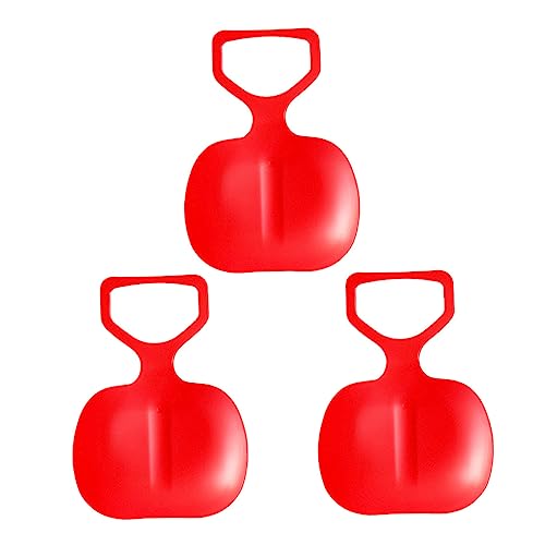 Yardwe Lightweight Snowboard Set 3pcs Boys and Girls Skiing Pad Sled for Outdoor Play Random