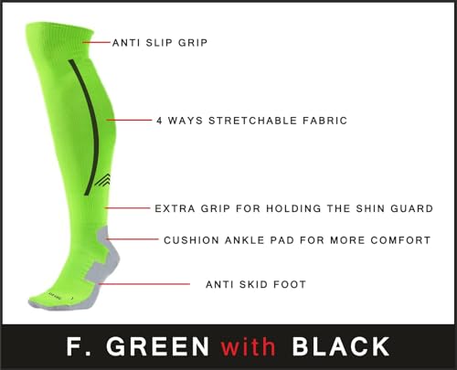 Image of JUST RIDER Men Sport Football Soccer Long Socks Over Knee High Sock Baseball Hockey