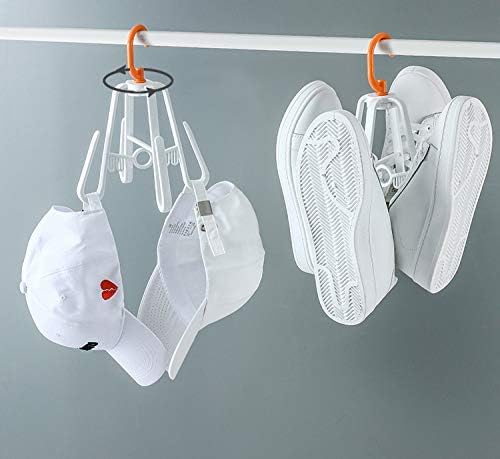 Swaroop mart Hanging Storage Bag Shoe Rack Coat Hanger Sneaker Hanger Sneaker Storage Hanging Shoes Dryer Slipper Rack Drying Rack Shoe Hook 1