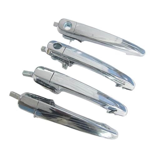 Poignée de porte extérieure Haima 3 de 2007 à 2016 kit complet 4 pièces chromées argent 59-410