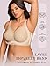 OEAK Womens Wireless Jelly Bra Plus Size Supportive Seamless Bras Full Coverage Push Up Comfortable No Underwire Tshirt Bras Creamy Beige L