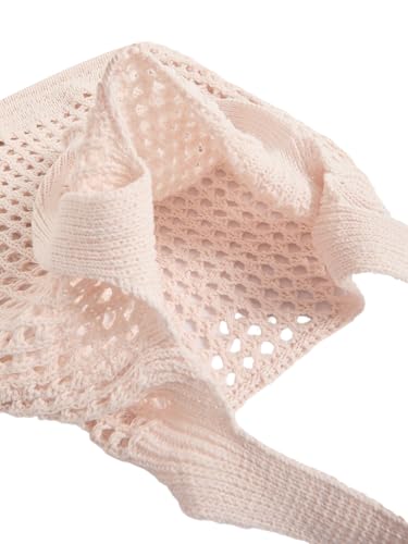 Verdusa Women's Knitted Crochet Shoulder Bags Casual Hobo Tote Bag Shopping Bags3