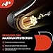 A-Premium Ignition Spark Plug Wires Set of 6 Compatible with Jeep Wrangler 2007 2008 2009 2010 2011 V6 3.8L