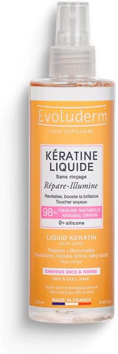 EVOLUDERM – Liquid Keratin – 250 ml – 98% Natural Origin – Made in France (1 x 250 ml) EVOLUDERM – Liquid Keratin – 250 ml – 98% Natural Origin – Made in France (1 x 250 ml)