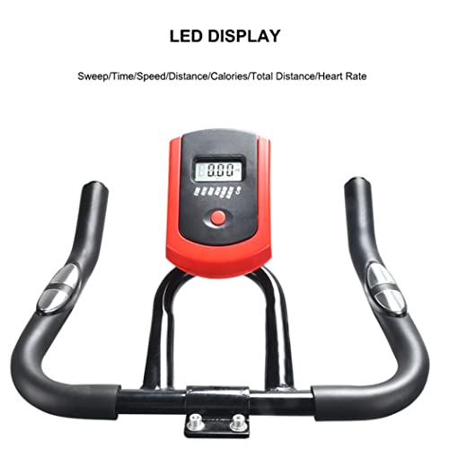 ZJDU-Upright-Stationary-Exercise-Bike-Indoor-Fitness-Cycling-Bicyclewith-Comfortable-Seat-Cushion-Silent-Belt-Drive-and-Adjustable-Resistance-LCD-Monitor-120KG-Weight-Capacity