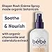Bébé Bottoms Baby Diaper Rash Cream Spray, No-Rub Touch Free Application for Sensitive Skin 1.7oz (50 ml)