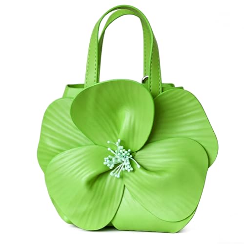 Image of Mini Flower Evening Purse Floral Clutch Purses for Women PU Leather Evening Handbag with Chain Wedding Party Prom