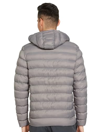 Image of Qube By Fort Collins Men's Regular Fit Puffer Jacket - Warm, Lightweight, Insulated Winter Outerwear