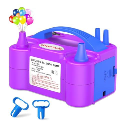 Image of chamvis Balloon Pump Electric, Balloon Air Pump Inflate Pump for Balloons: Blower Machine for Fast and Easy Filling Balloons