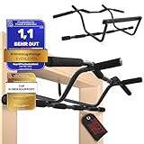 EVERLEVEN Patentierte Klimmzugstange Türrahmen [ Klimmzugstange ohne Schrauben ] Fitness Stange Pull Klimmzugstange Tür Reckstange [ 11-22cm ] Pull Up Bar Trainingsstange Klimmzugstange ohne Bohren