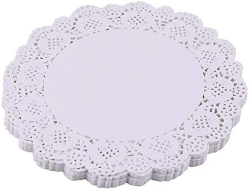 5 Henry's Smart Baking 80 pcs White Cake Decorating Pads Lace Paper Doilies (80 pcs - 23cm)
