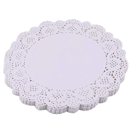 5 Henry's Smart Baking 80 pcs White Cake Decorating Pads Lace Paper Doilies (80 pcs - 23cm)