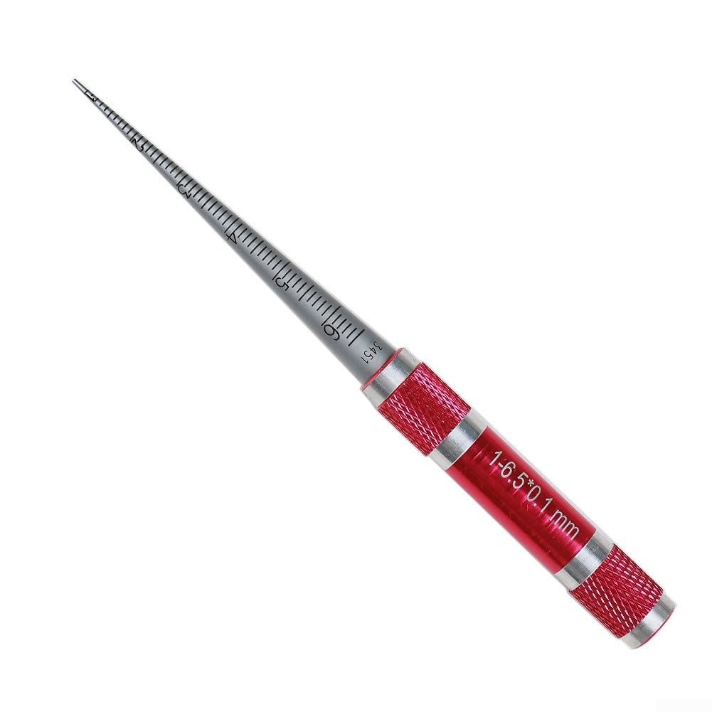 Jauge conique conique en acier inoxydable pour mesurer le diamètre intérieur 1–6,5 mm, 3–15 mm, 15–30 mm (1–6,5 mm)