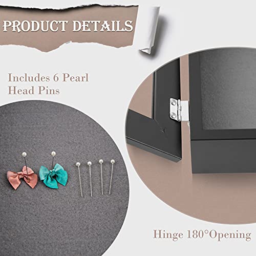 Golden State Art, 8X8 Shadow Box Frame Display Case, 2-Inch Depth, Great For Collages, Collections, Mementos, 6 Pins Included (Black, 1 Pack) #TOP4