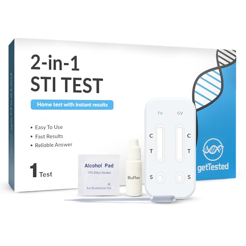 GetTested 2-in-1 STI Test for Trichomonas and Gardnerella At-Home STI Test Kit for Women and Men Rapid At-Home Results Easy to Use Private STI Test No Appointment or Lab Required