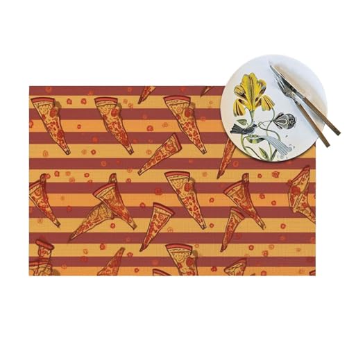 Sets de table lavables pour repas de cuisine en extérieur et intérieur lot de 6 - 8