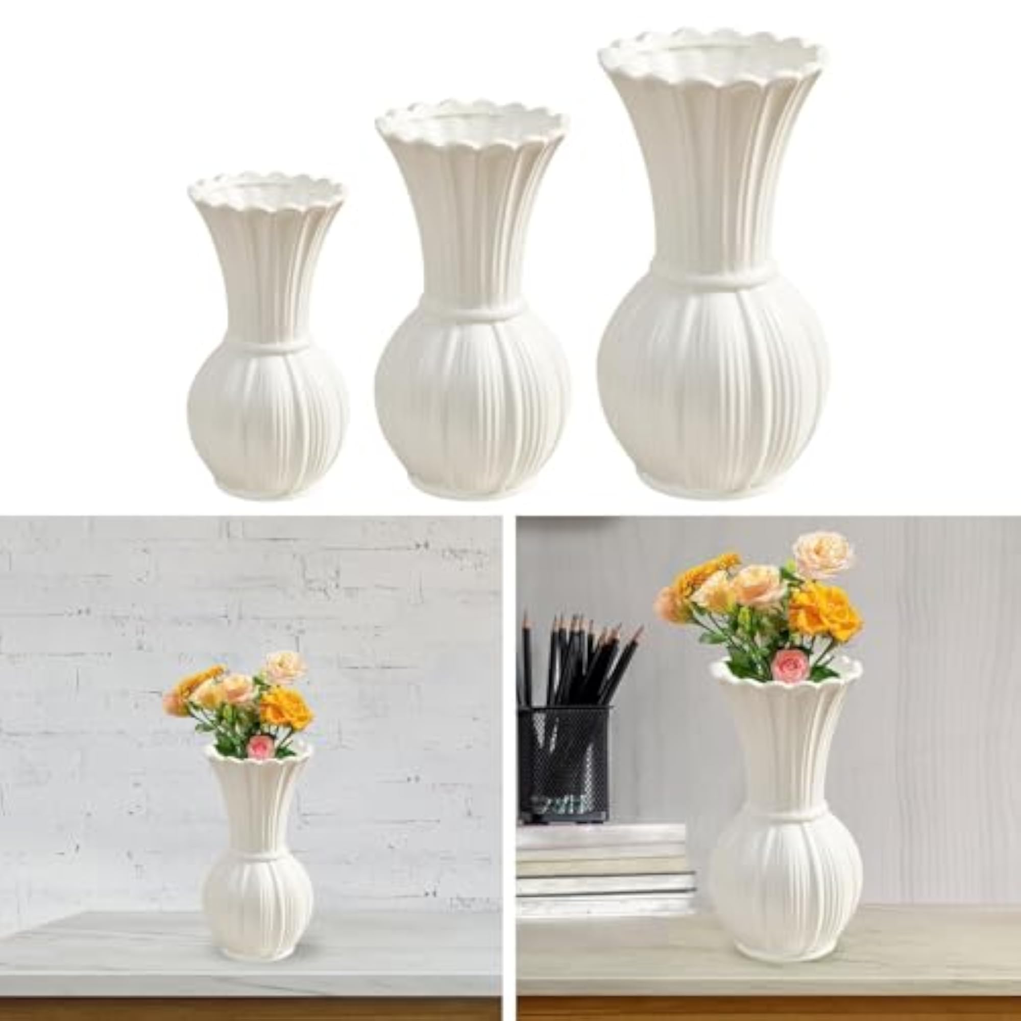 Ceramic Flower Pot, Simple Tabletop Ornament