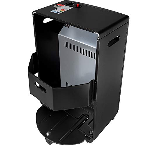 KESSER® 4200 Watt Keramik Gasheizer inkl. Gasdruckregler Gasschlauch - Gasheizofen, Heizstrahler Gasheizgerät, Infrarot Keramikbrenner , Butan- oder Propangasflaschen bis 15kg [Energieklasse A] Black - 5