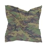 MUCEXQ Camouflage Women's Fashion Silk Scarf,Square Satin Headscarf Novelty Neck Scarf Hair Wraps