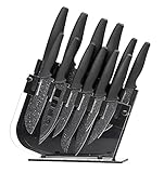Nutriblade 12 Piece Knife Set with Block by Granitestone High-Grade Professional Chef Knife, Santoku Knives, Kitchen Knife with Easy-Grip Handles Stainless Steel Blades Dishwasher-Safe As Seen On TV