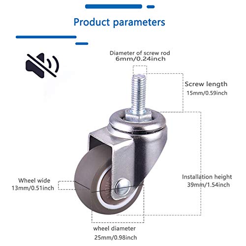 Freno Rotelle Pivotanti per Carrello e Mobili