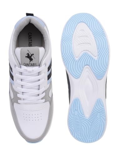 Image of Cantabil Casual Sneaker Shoes for Men l Lightweight & Comfortable with Cushioned Insole Polyurethane (PU) Upper Phylon Sole Lace-Up Closure