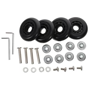 BESPORTBLE 4stücke Koffer Ersatzrollen Für Gepäck Universalrollen Für Reisekoffer Und Trolleys Für Koffer Und Gepäckkoffer Ersatzrollen Für Trolleys Und Gepäck