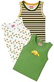 Toddylon Baby Boys Vest Regular Fit Sleeveless Cotton T-Shirts | Printed Vest | Summer Top | Kids Vests (Pack of 3) (4-5 Years)