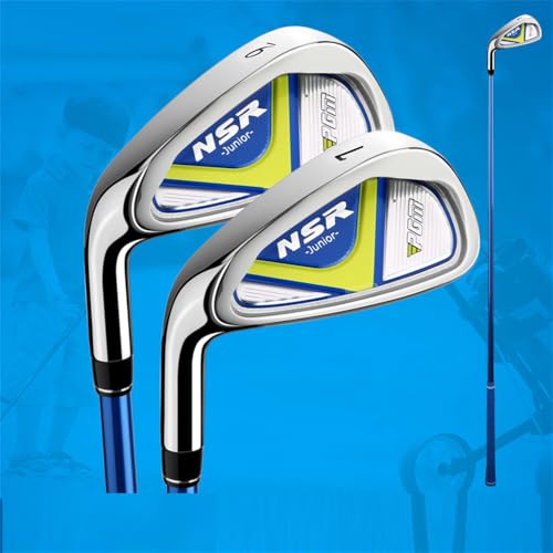 Golf Club a Mano Sinistra Set per Bambini Ragazzi Ragazze 7# 9# Ferro Leggero Grafite Albero Grafite Attrezzatura di Allenamento per Principianti con Ball Tee Outdoor Youth Sports Practice Gear