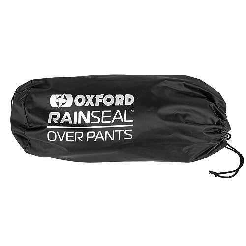 Oxford Products Rainseal Pant Waterproof Motorcycle Over Trousers, Black, XL - Image 4