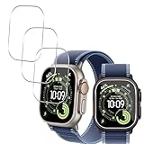 用 Apple Watch Ultra 3 ガラスフィルム フィルム 【3枚セット 日本旭硝子製 全面保護】 用 49mm apple Watch ultra 3 保護フィルム フィルム SGS認証 10H硬度 反射低減 高感度タッチ 耐衝撃 自動吸着 気泡ゼロ 貼り付け簡単 対応 アップルウォッチUltra 3 / Ultra 2 液晶保護フィルム