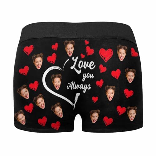 DIYKST Personalized Boxers For Men With Picture Custom Face Boxer Briefs Underwear with Photo Gifts for Husband Boyfriend3