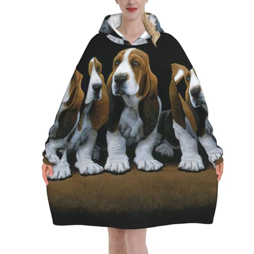 Couverture à capuche flanelle basset pour vos soirées cocooning - 2