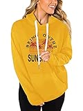 LACOZY Womens On The Sunshine Graphic Long Sleeves Shirt Drawstring Hooded Hoodie Sweatshirt Tops...