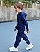 Arshiner Hoodies and Fashion Sweatpants Tracksuit for Boys Girls Navy Blue