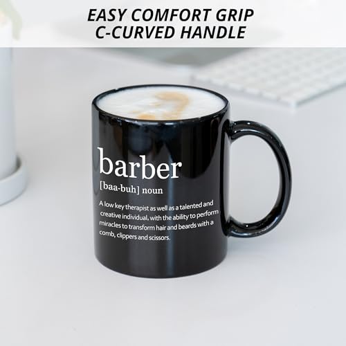 JRTW Barber Gift Coffee Mug for Women Men - Black Cup for Best Barbers by JRTW - Used condition - Image 6