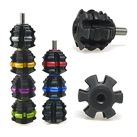 ZSHJG Archery Stackable Bow Stabilizer Ball Reduce Shock Absorber Balance Bar Vibration Damper Silencer for Recurve Compound Bow Hunting Shooting (Black)