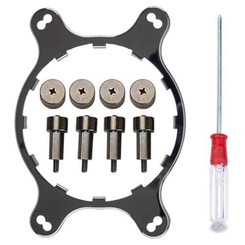 Xiatiaosann AM4 AMD Montagehalterung Kühler Wasser Serie Kit, CPU Kühler Lüfterhalterung für Corsair Hydro H55 H75 H80I V2 H100i V2 H115i H90 H105, mit Schraubendreher