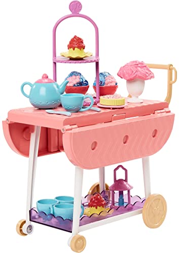 Barbie Tea Party, Meine erste Serie, 18 Accessoires, Plüschartikel, Servierwagen, Teeservice, Desserts, Puppen Nicht enthalten… – Ansicht 5