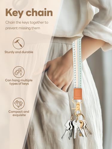 Image of Wristlet Keychain for Women and Men, Key Chain Holder, Wrist Lanyard for Keys