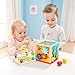 Activity Cube Toys Baby Educational Wooden Bead Maze For 1 year old...