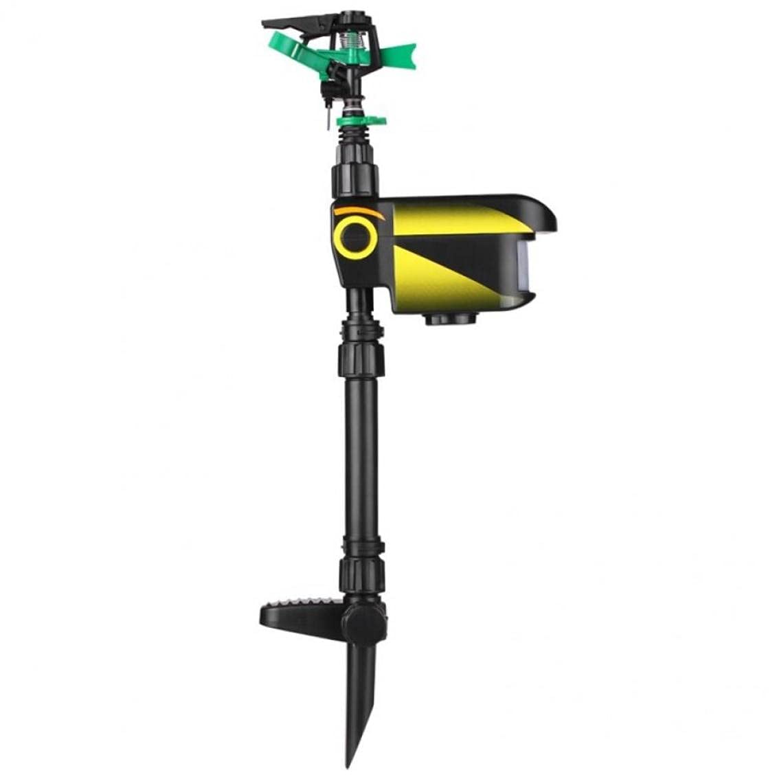 Onsinic Black Garden Sprinkler Scarecrow Motion Activated Jet Garden Motion Activated Water Deterrent Sprinkler