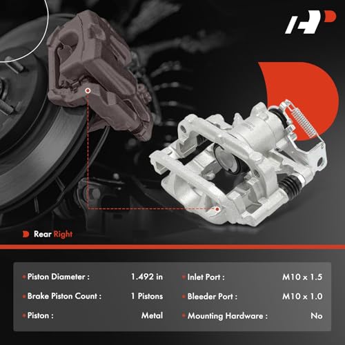 Image of A-Premium Rear Right Passenger Disc Brake Caliper with Bracket | Compatible with Buick and Chevy Models - Encore /Sonic /Trax 2013 2014 2015 2016 2017, Corrosion-resistant, Direct-fit