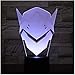 Produktbild Weihnachtsgeschenk USB 3D LED Nachtlicht Shimada Genji Maske Jungen Kind Kinder Baby Geschenke dekorative Lichter FPS Spieltischlampe Bedsid