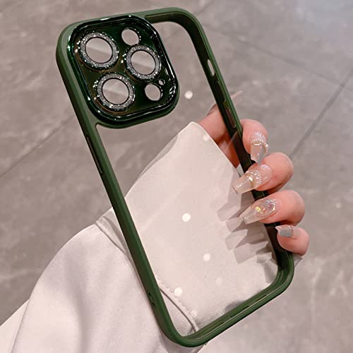 Coque rigide transparente pour iPhone 12 housse antichoc caméra noire