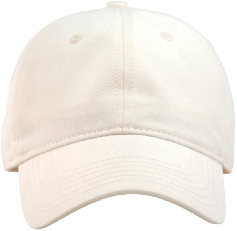Image of Vintage Washed Cotton Baseball Caps Men Women Adjustable Unstructured Low Profile Dad Hat