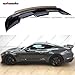 WheelX Wicker Bill Rear Spoiler Compatible with 2015-2023 Ford Mustang, GT500 GT350 Style Trunk Exterior Tail Deck Lid Wing Wickerbill Lip Splitter Man Gift (Glossy Forged Carbon Fiber Pattern)