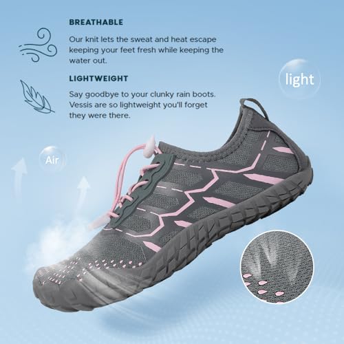 Quick Dry Barefoot Beach & Pool Shoes - Slip-on for Women & Men, Surf, Yoga & Water Sports