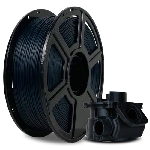 Image of FLASHFORGE Carbon Fiber PETG Filament 1.75mm, Carbon Fiber PETG 3D Printer Filament, 1KG Spool Dimensional Accuracy + /- 0.02mm, Lightweight & Heat-Resistant & Moisture Free (PETG-CF Midnight Blue)